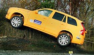 Посещение парка аттракционов позволило Volvo Cars разработать успешный метод для испытаний систем безопасности на случай съезда автомобиля с дороги